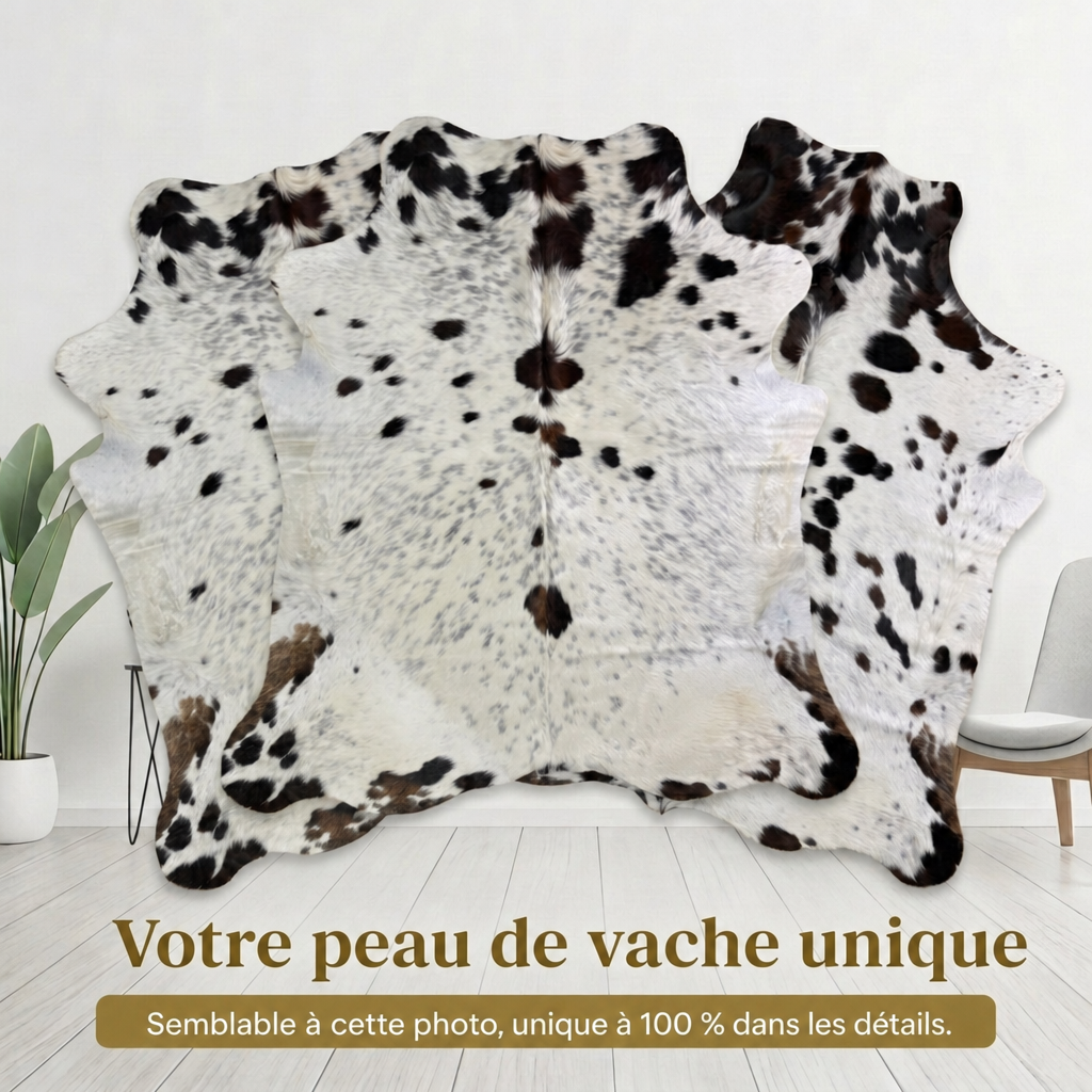Peau de vache Normande tricolore claire - image 6