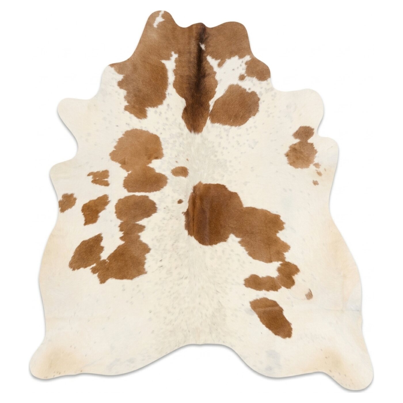 Peau de vache Brun et blanc tacheté