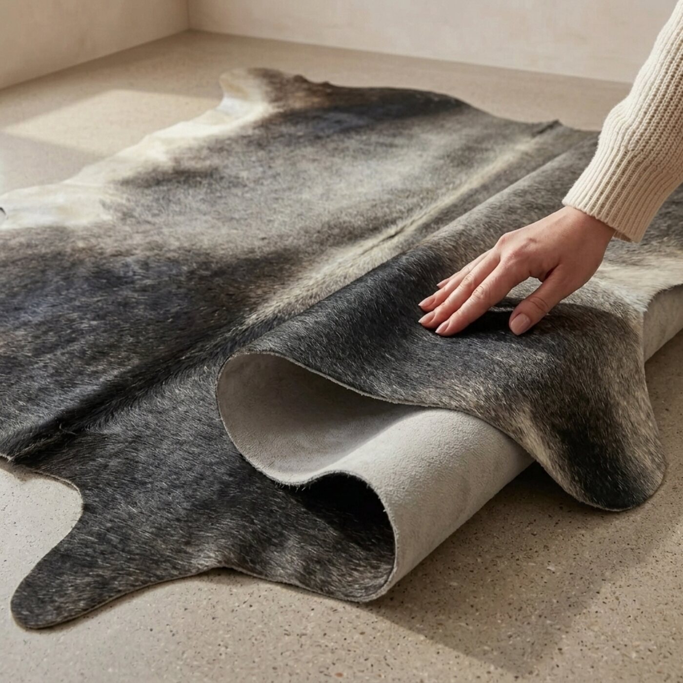 Peau de vache Gris foncé - image 4