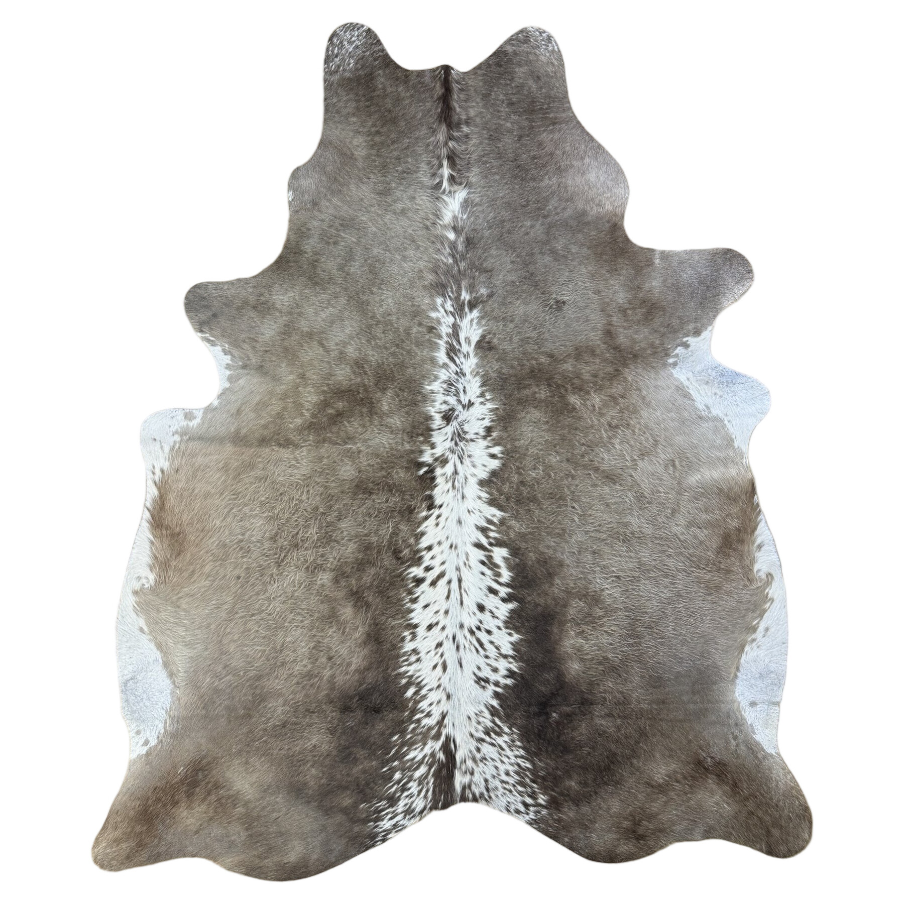 Tapis en peau de vache 220x185 cm - vue de dessus