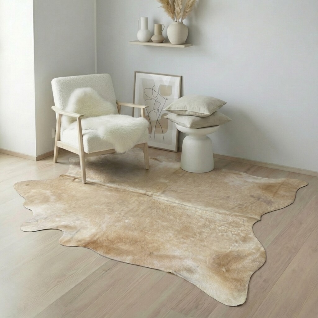Tapis en peau de vache 212x196 cm - image 1