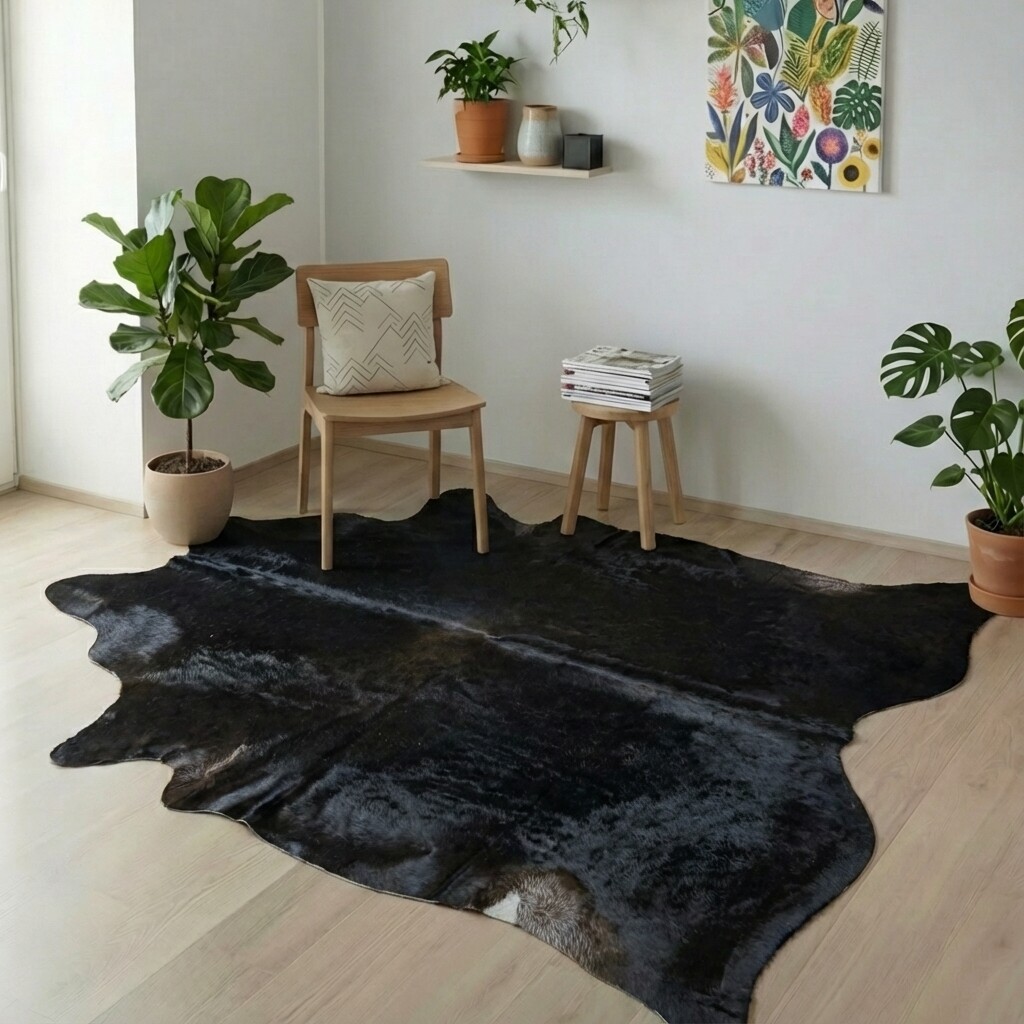 Tapis en peau de vache 225x194 cm - image 1