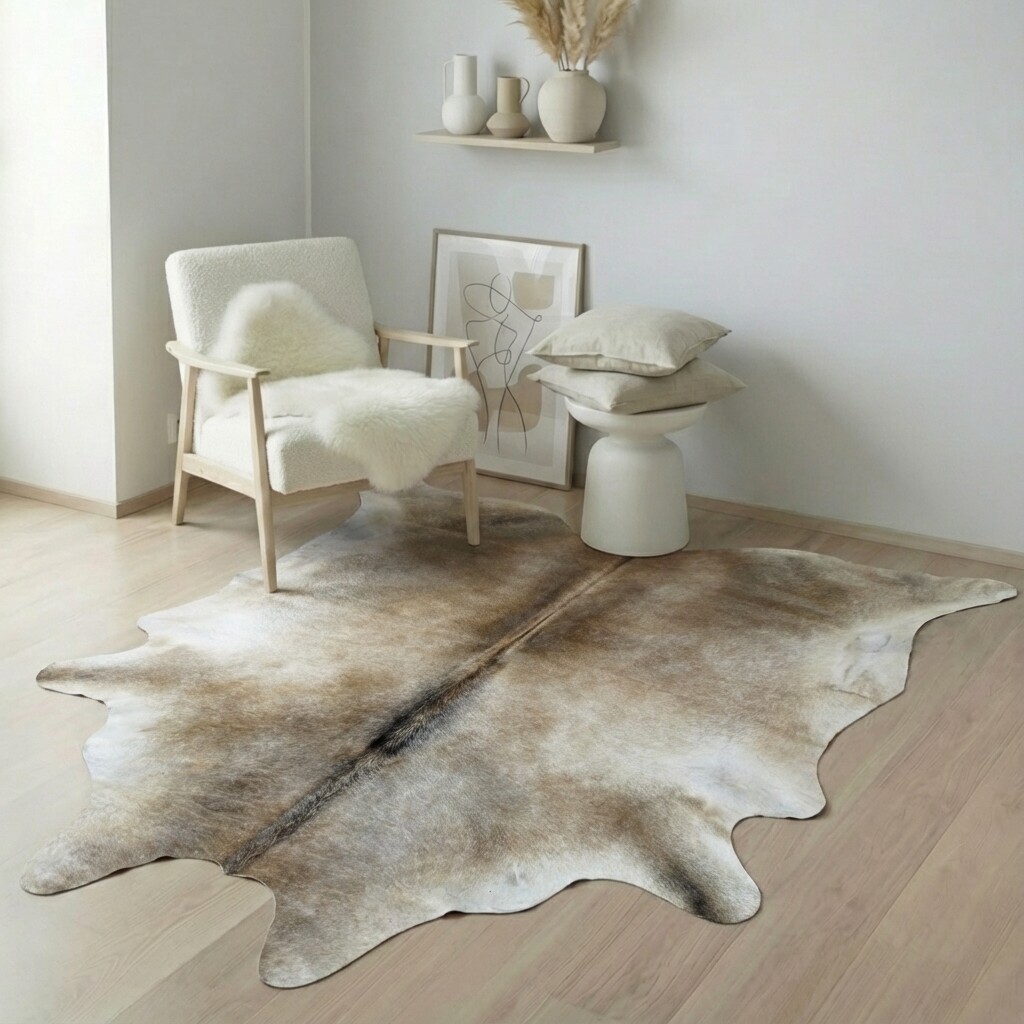 Tapis en peau de vache 215x195 cm - image 1