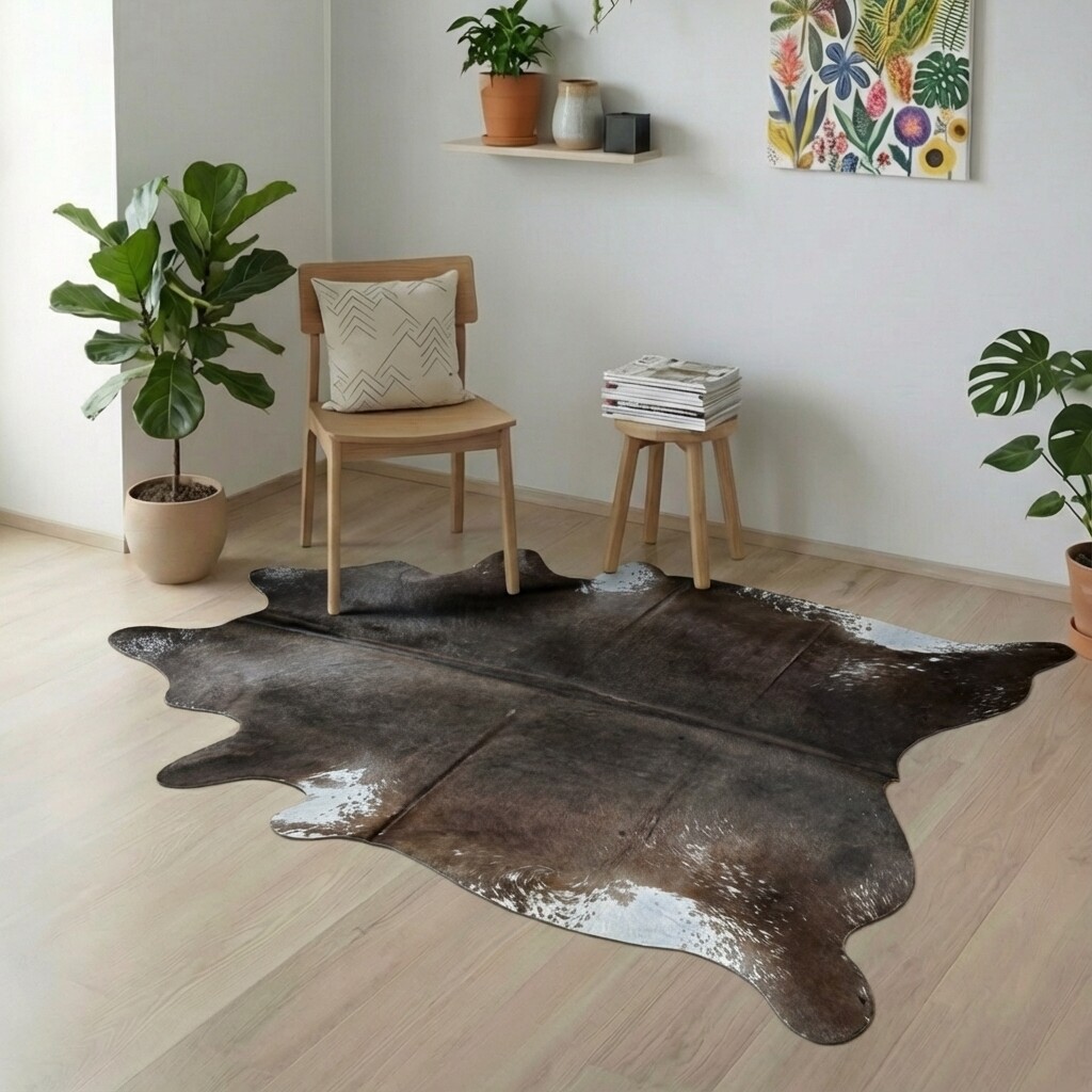 Tapis en peau de vache 215x188 cm - image 1