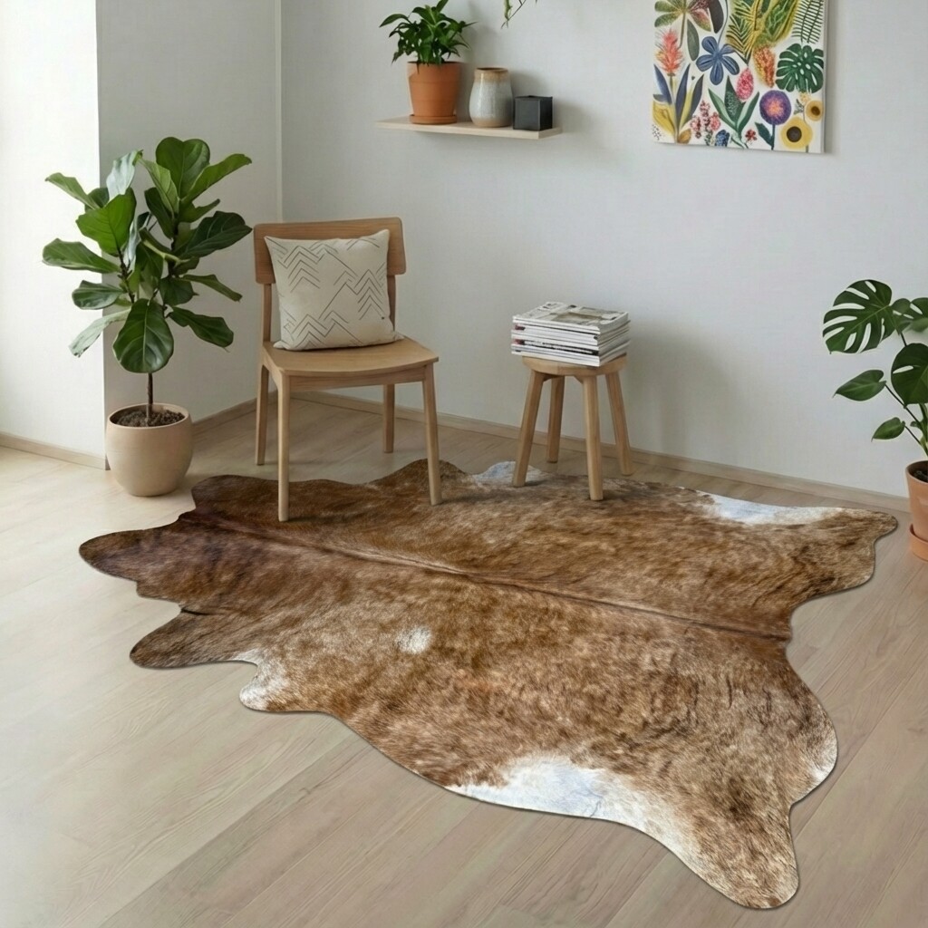 Tapis en peau de vache 201x210 cm - image 1
