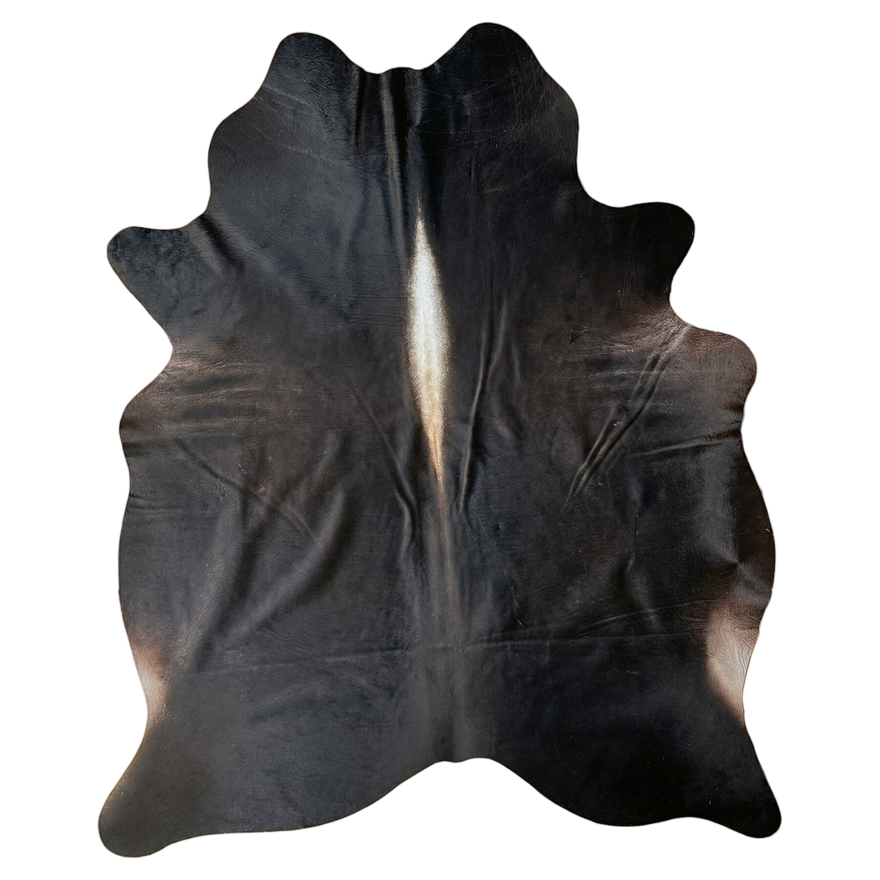 Tapis en peau de vache 218x179 cm - vue de dessus