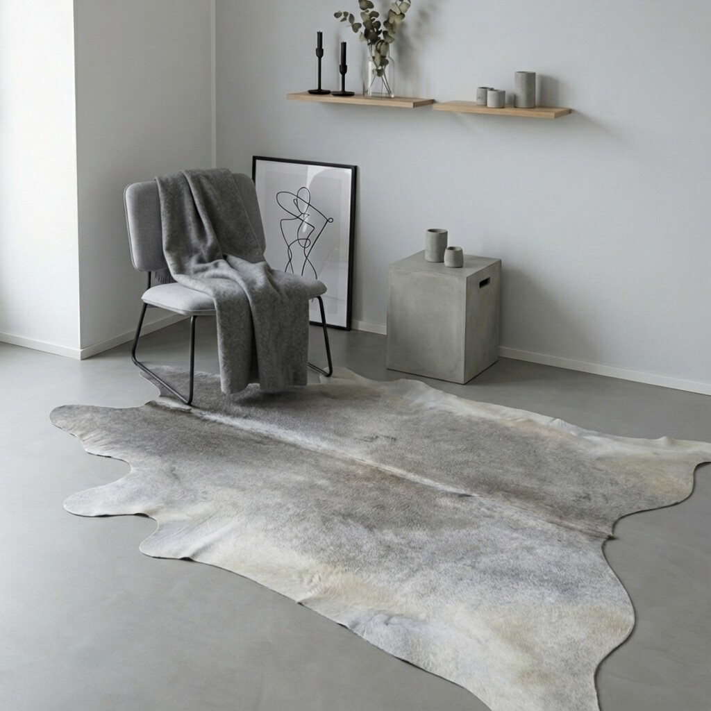 Tapis en peau de vache 219x201 cm - image 1