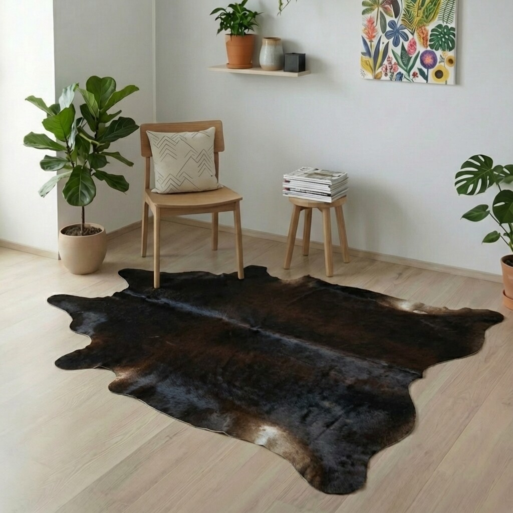 Tapis en peau de vache 205x188 cm - image 1