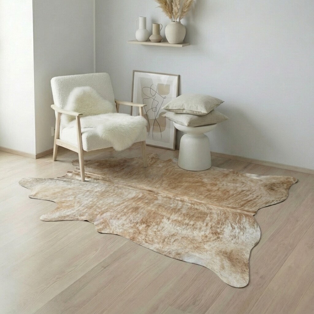 Tapis en peau de vache 216x180 cm - image 1