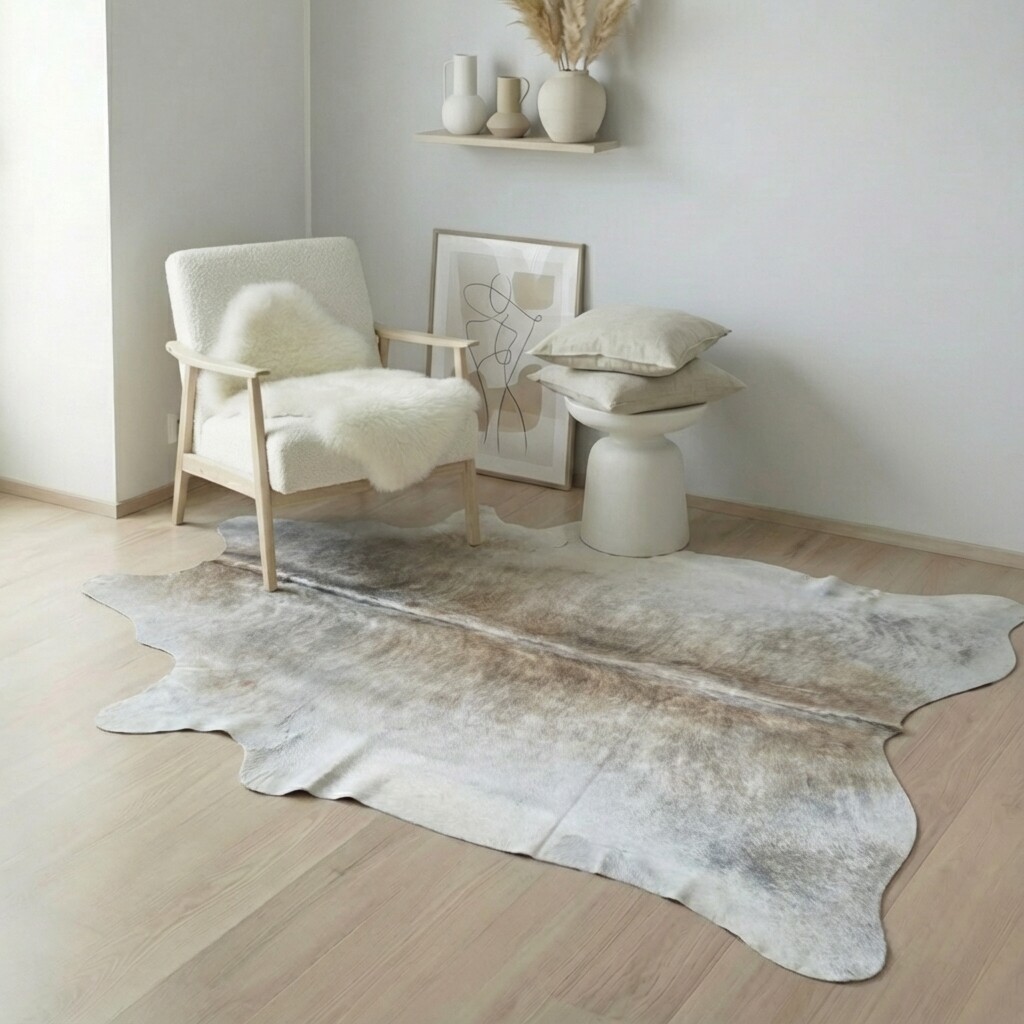 Tapis en peau de vache 209x175 cm - image 1