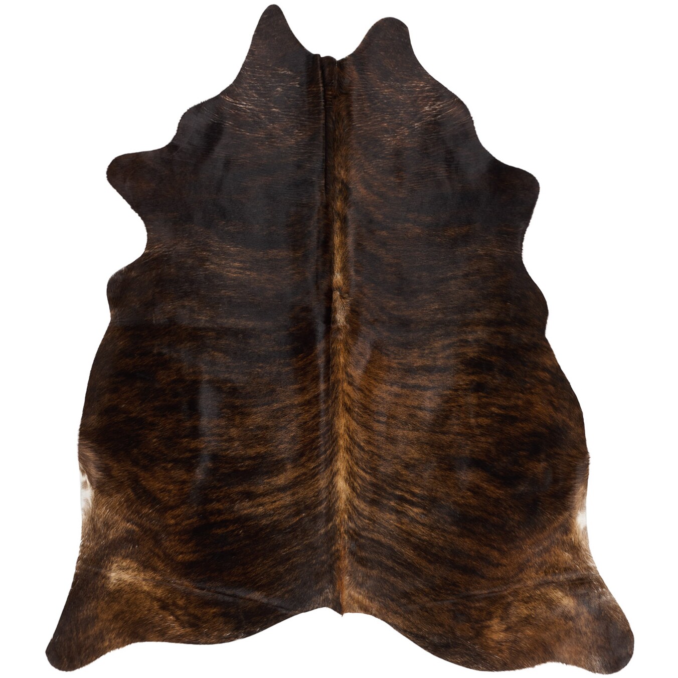 Tapis en peau de vache 206x181 cm - vue de dessus