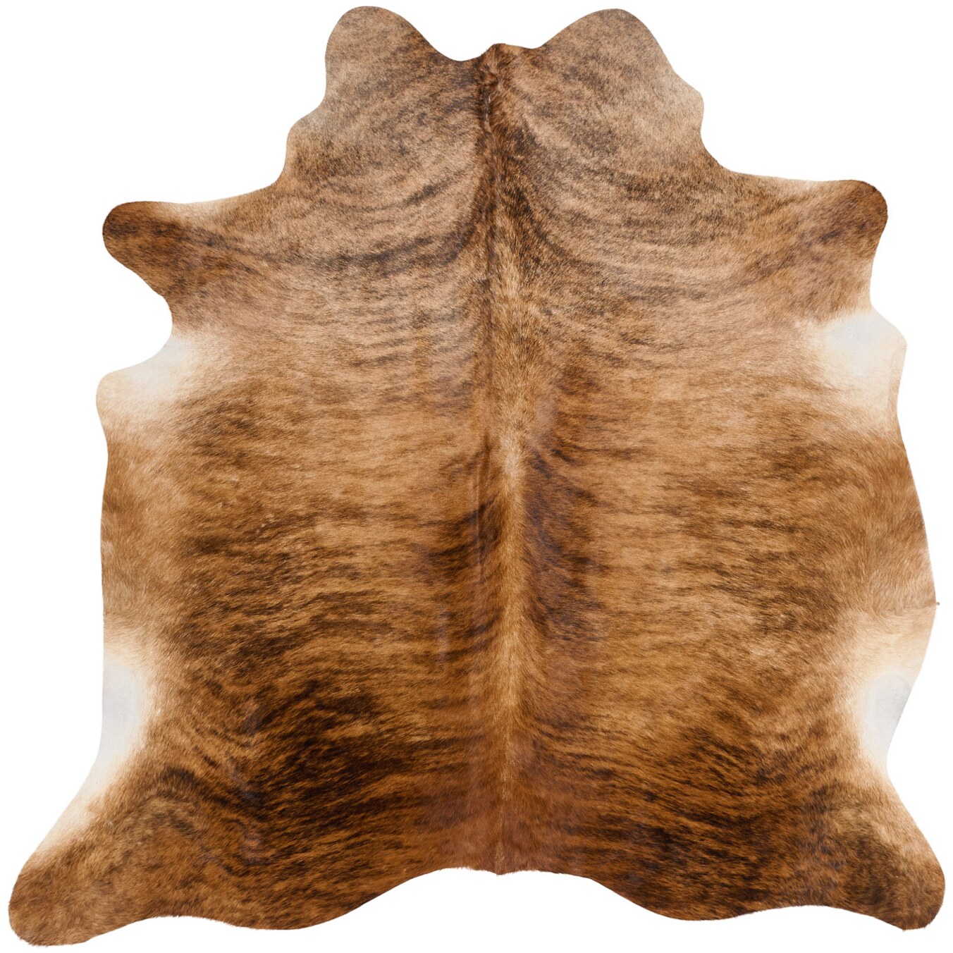 Tapis en peau de vache 185x185 cm - vue de dessus