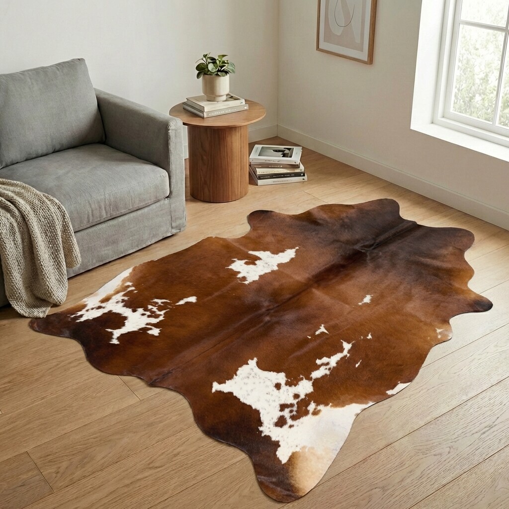 Tapis en peau de vache 197x182 cm - image 1