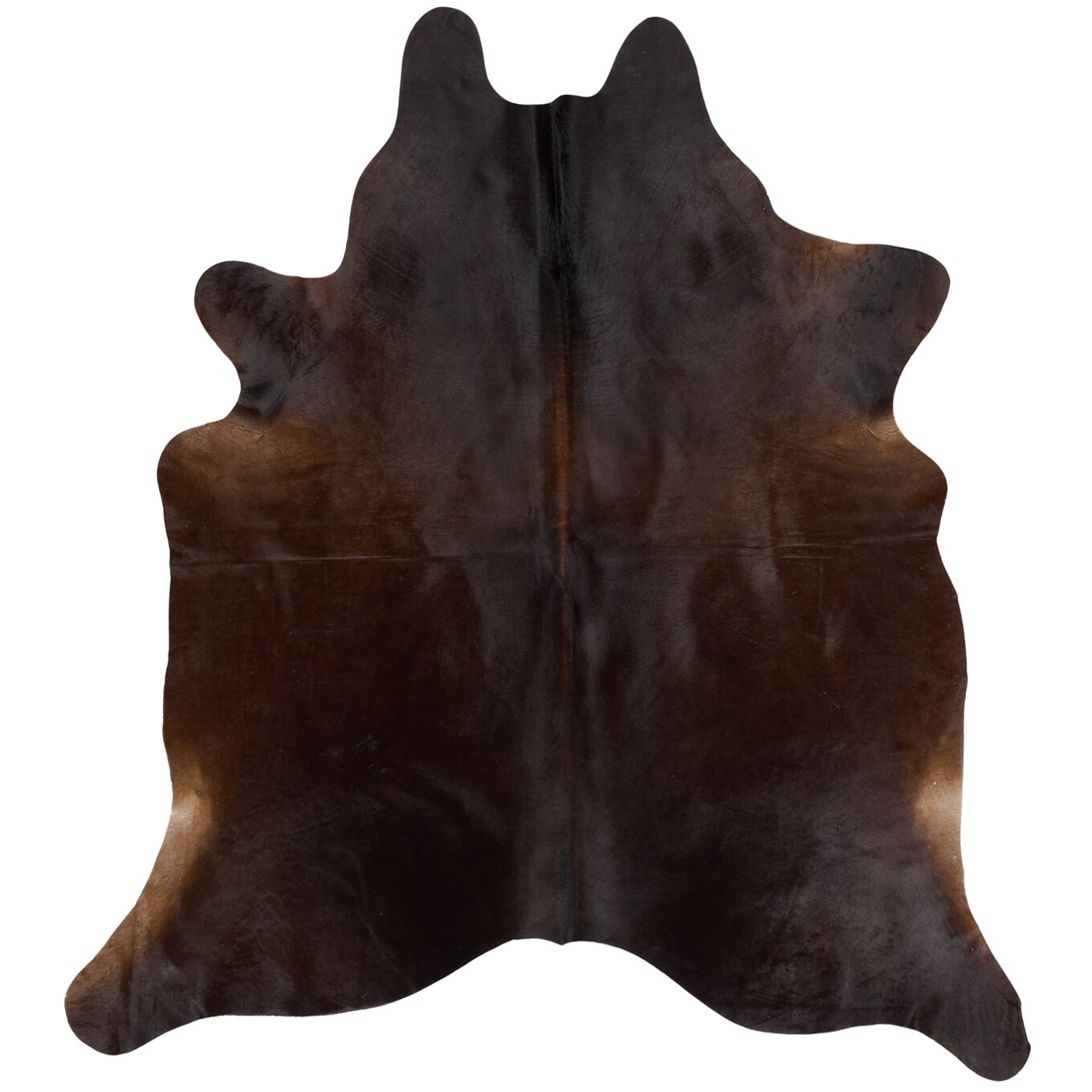 Tapis en peau de vache 208x187 cm - vue de dessus