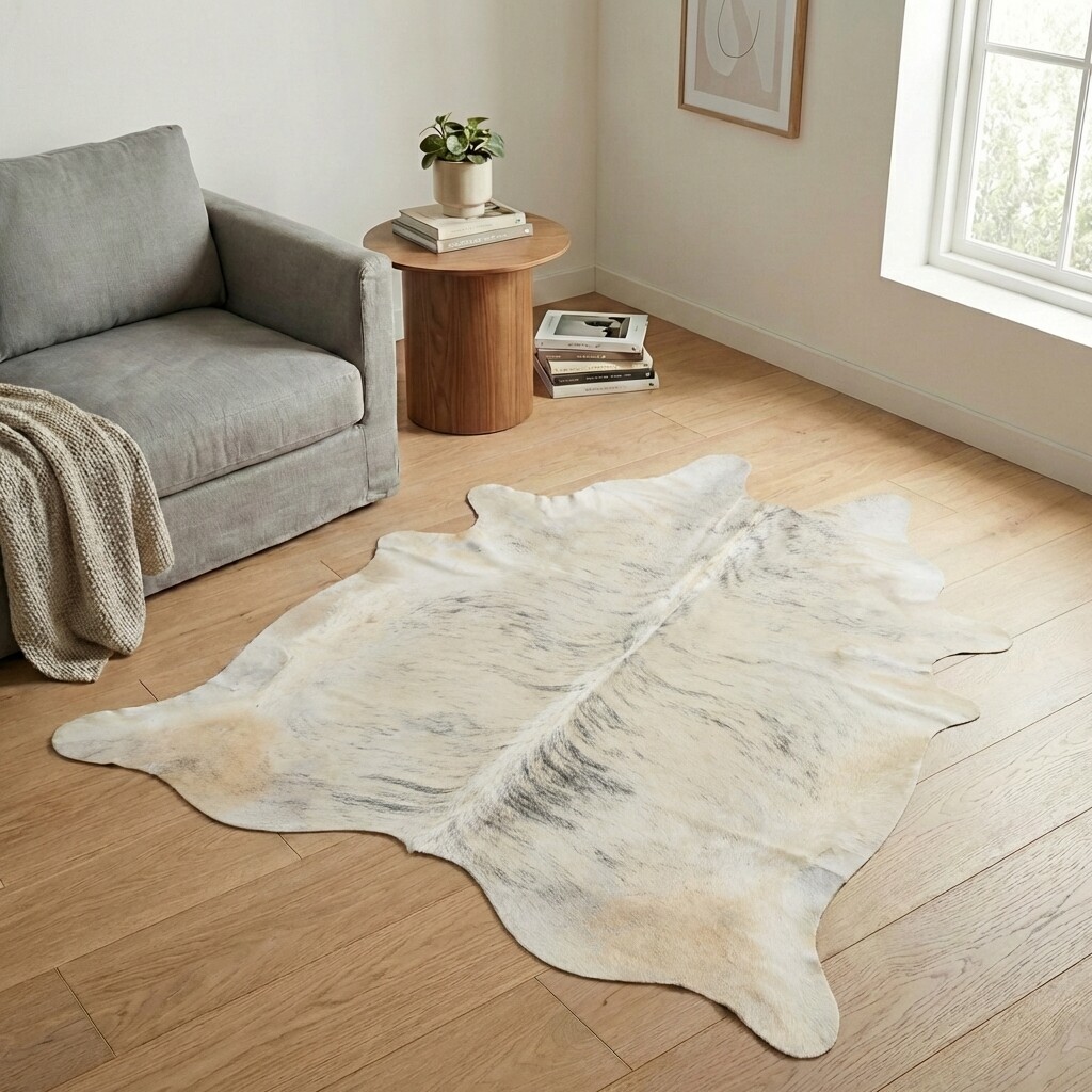 Tapis en peau de vache 204x174 cm