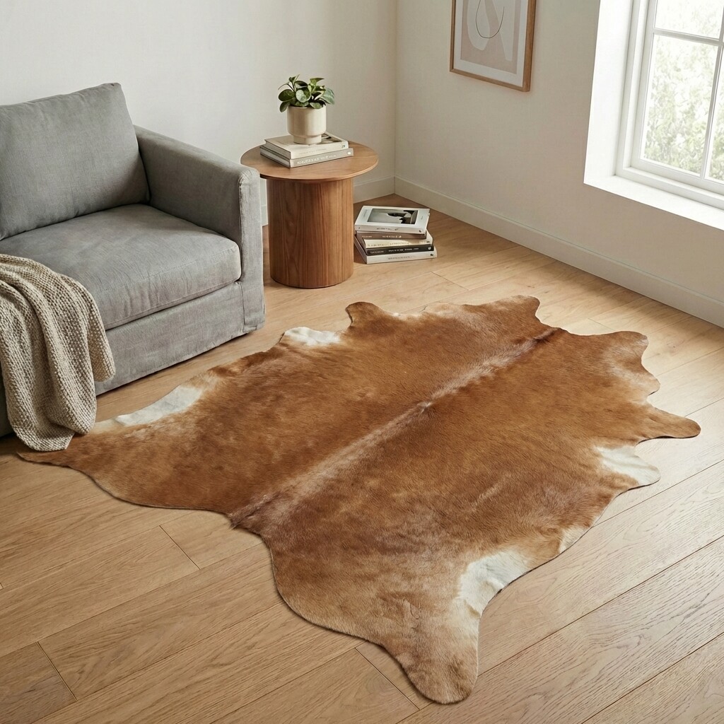 Tapis en peau de vache 205x177 cm - image 1