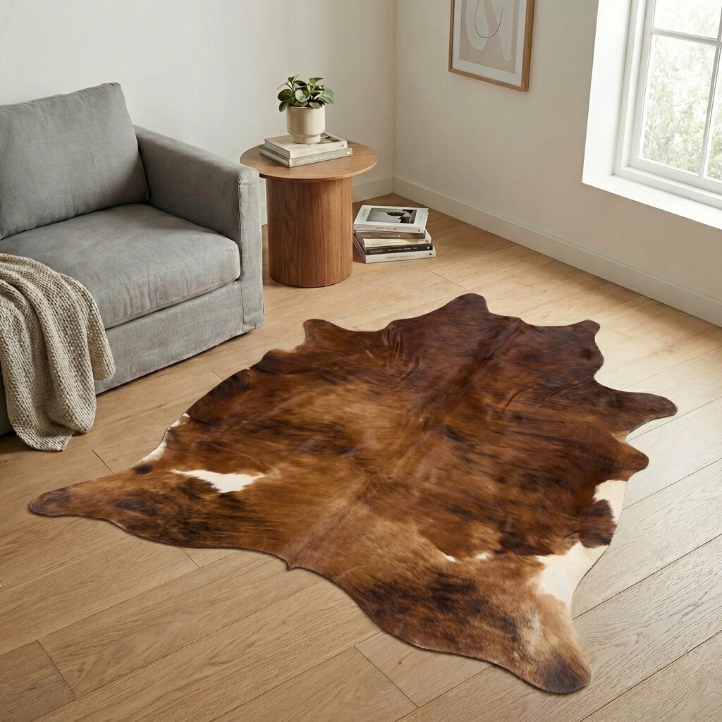 Tapis en peau de vache 205x187 cm - image 1