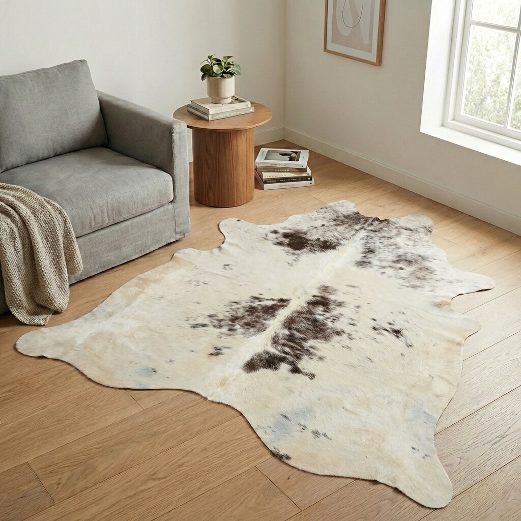 Tapis en peau de vache 209x183 cm - image 1