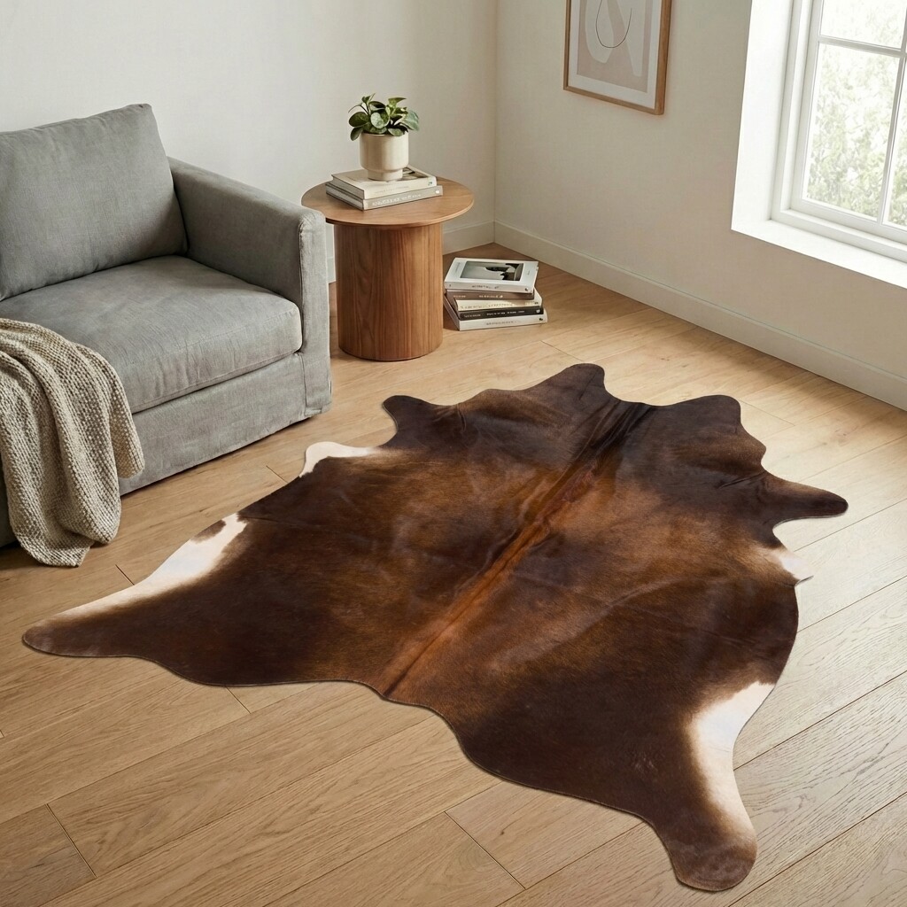 Tapis en peau de vache 199x191 cm - image 1