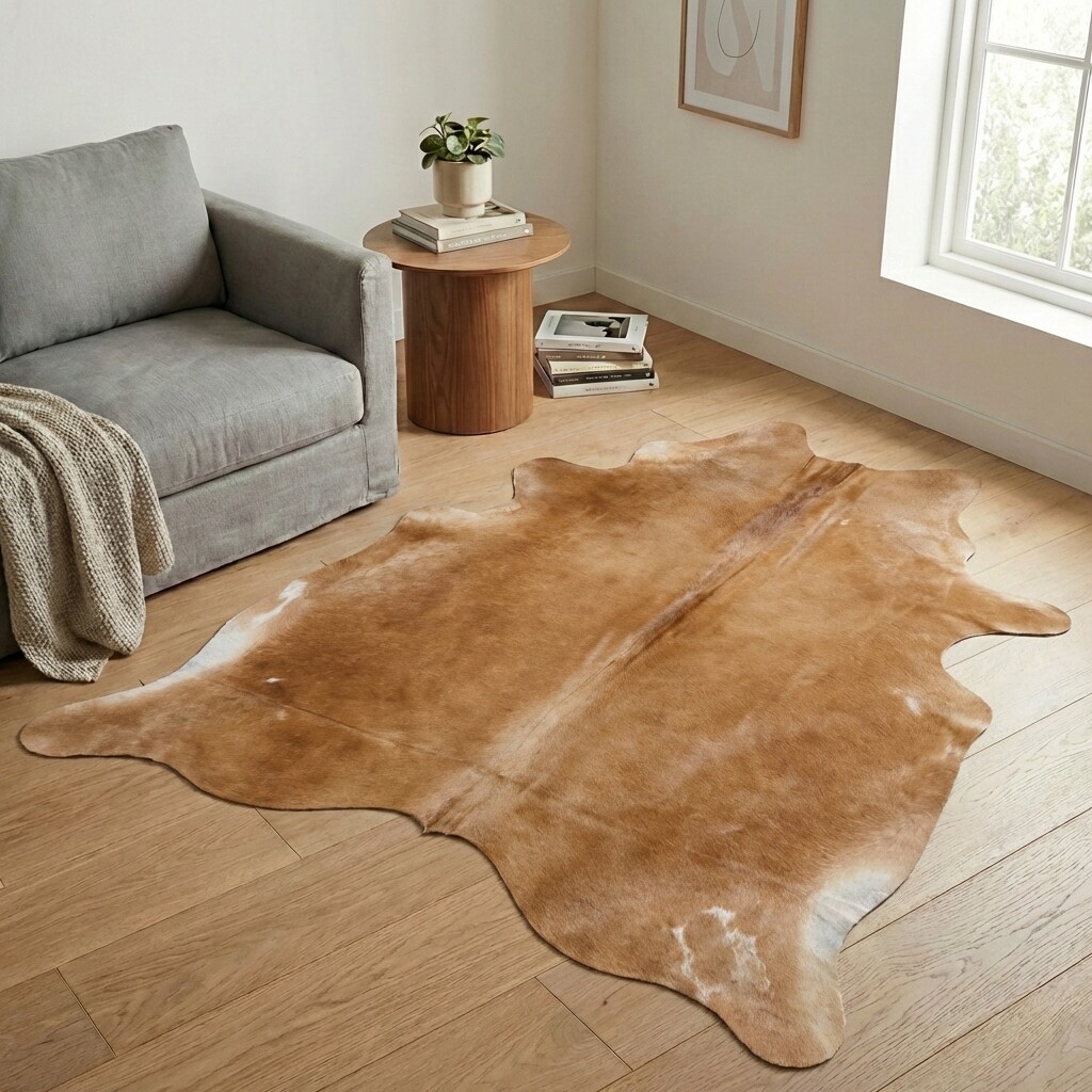 Tapis en peau de vache 202x179 cm - image 1