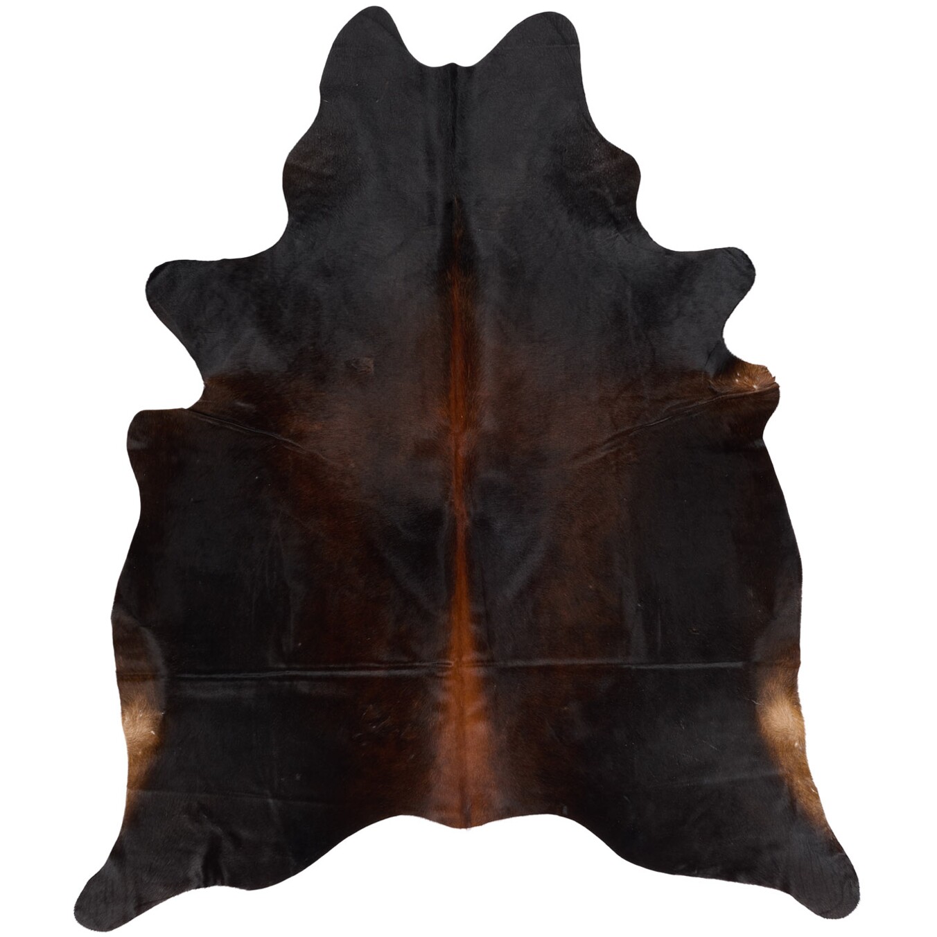 Tapis en peau de vache 213x182 cm - vue de dessus