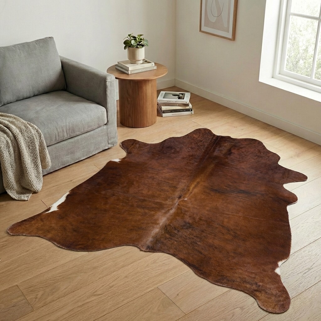 Tapis en peau de vache 202x172 cm - image 1