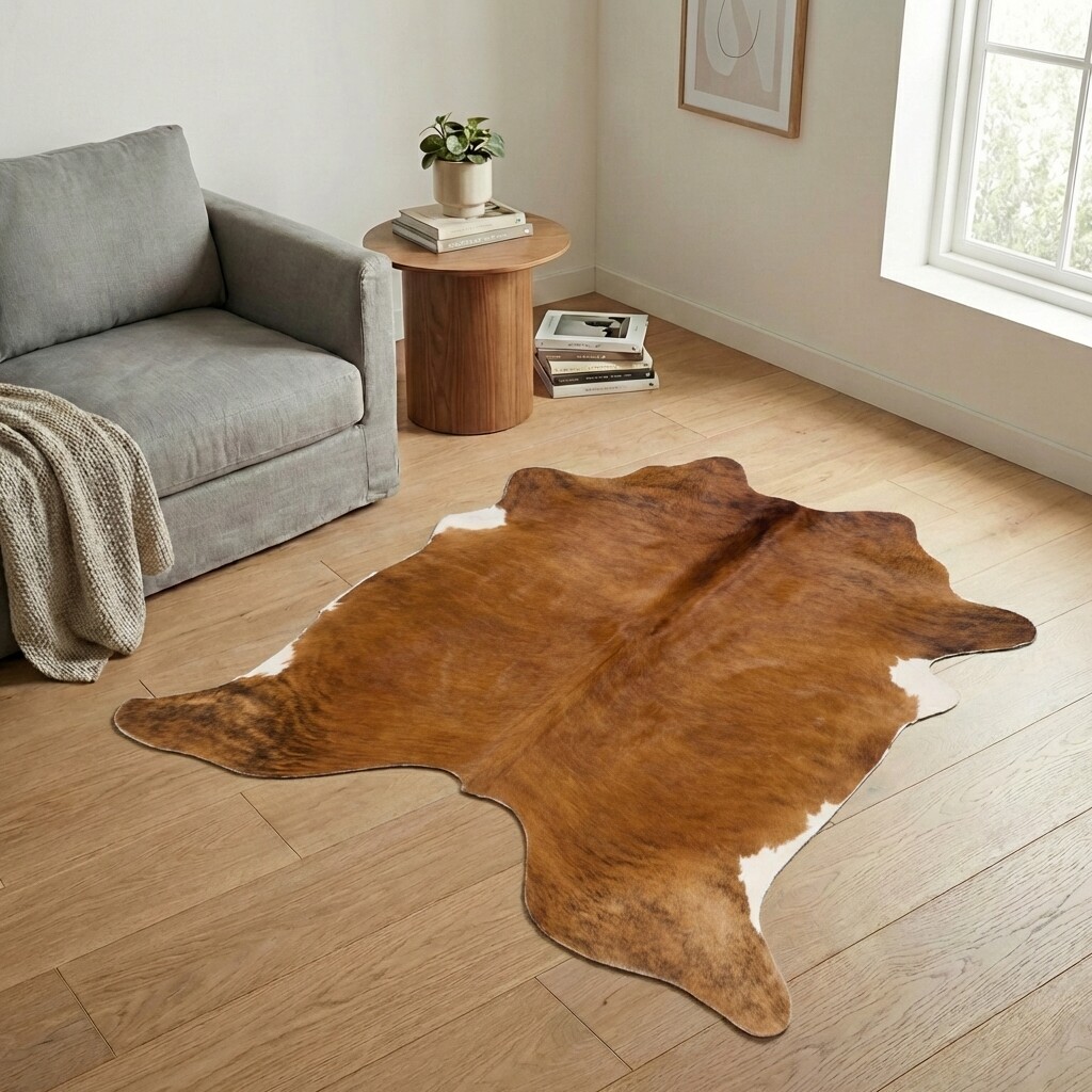 Tapis en peau de vache 193x190 cm - image 1