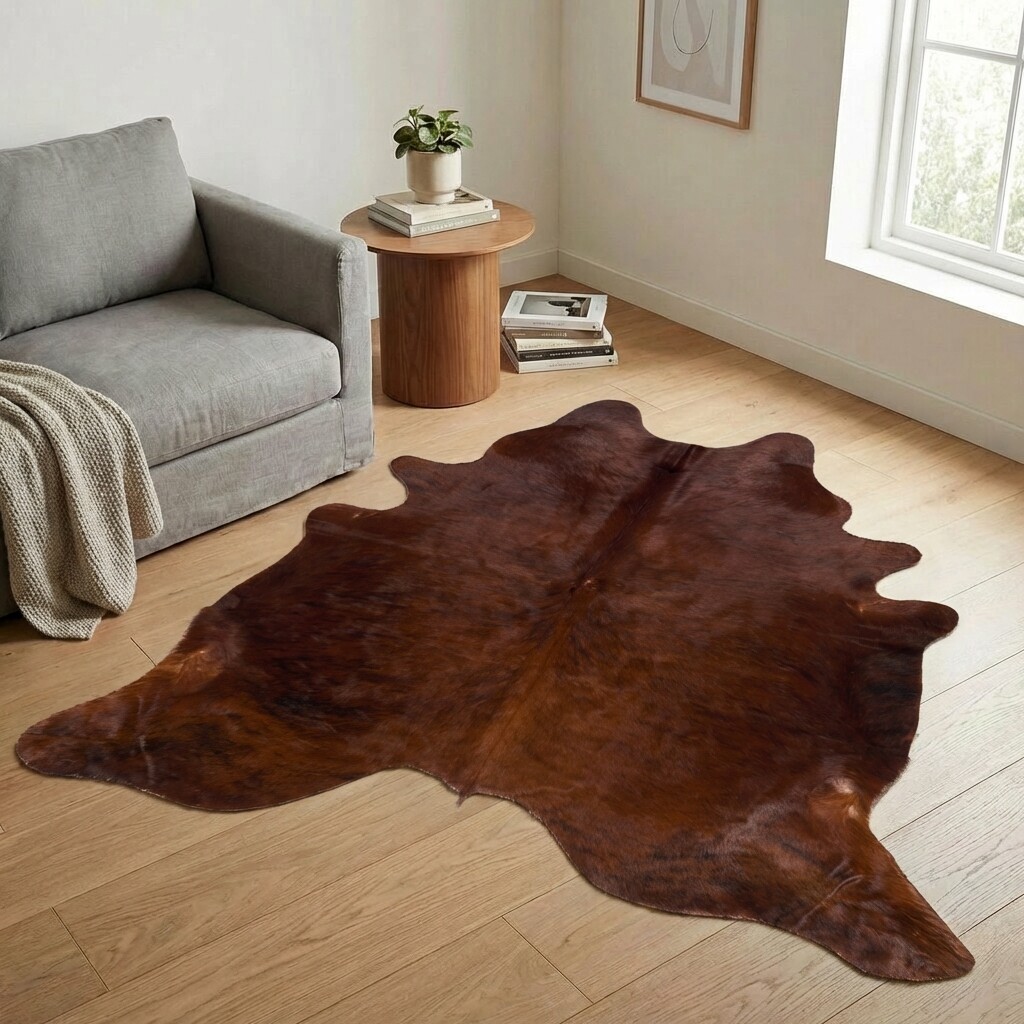 Tapis en peau de vache 199x197 cm - image 1