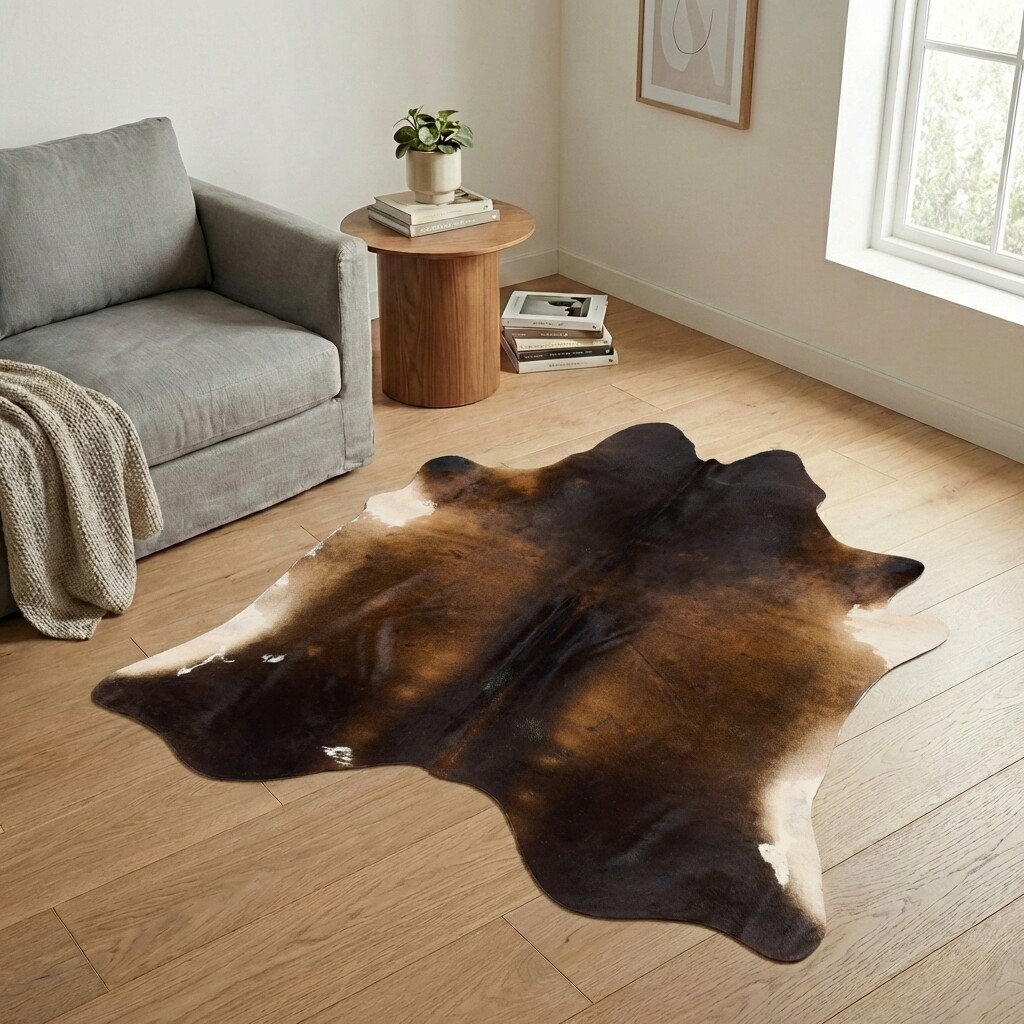 Tapis en peau de vache 193x186 cm - image 1