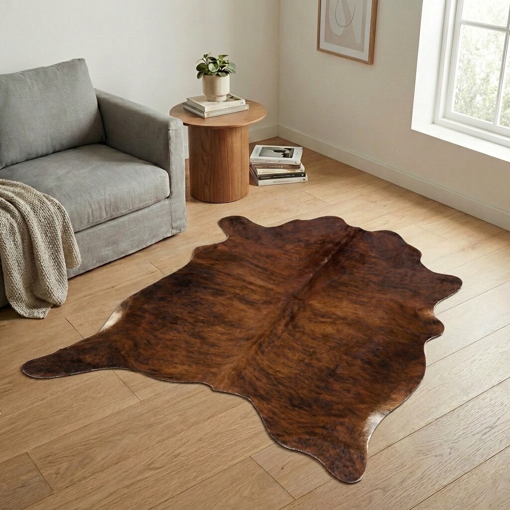Tapis en peau de vache 202x178 cm - image 1