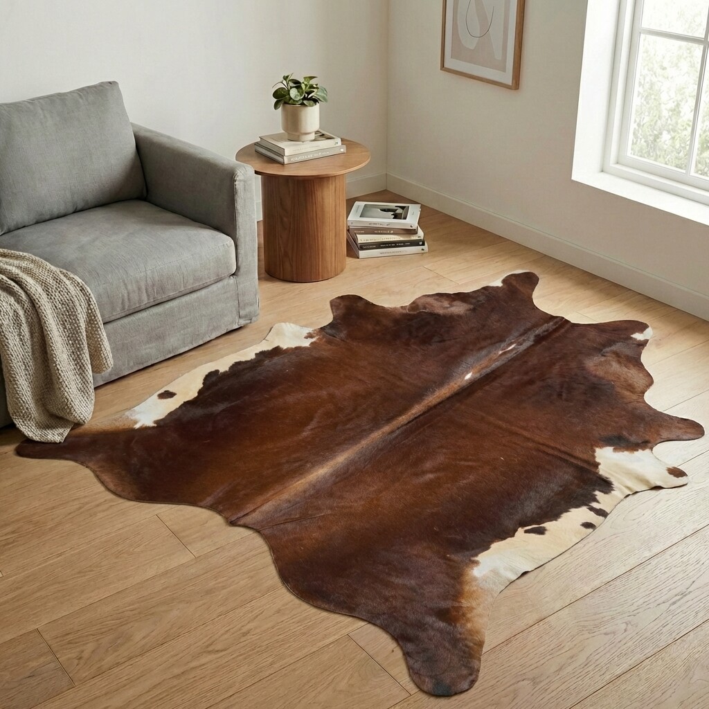 Tapis en peau de vache 205x203 cm - image 1