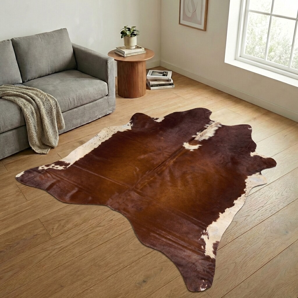 Tapis en peau de vache 239x220 cm - image 1