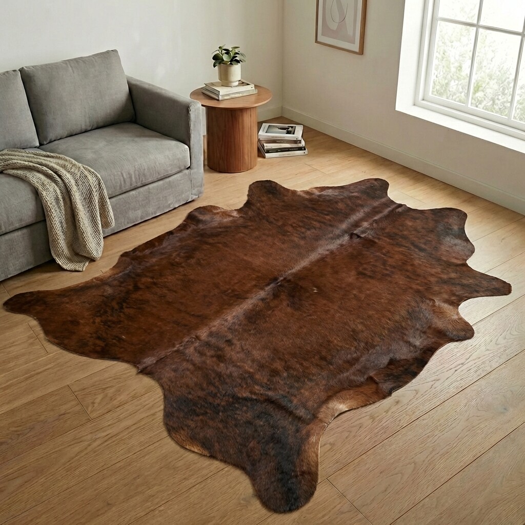 Tapis en peau de vache 239x230 cm - image 1