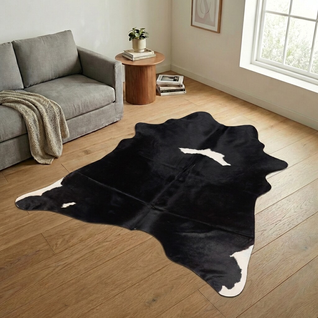 Tapis en peau de vache 258x224 cm - image 1