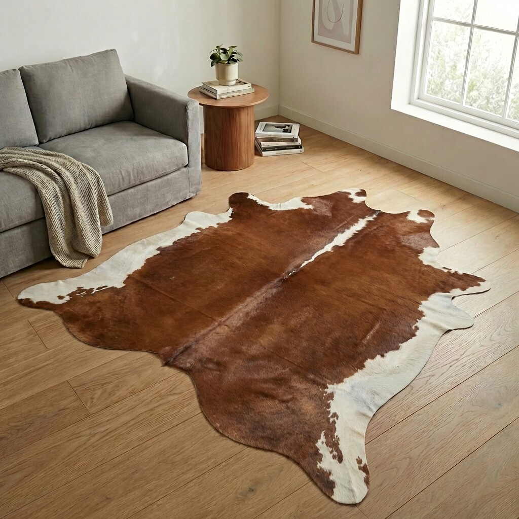 Tapis en peau de vache 235x232 cm - image 1