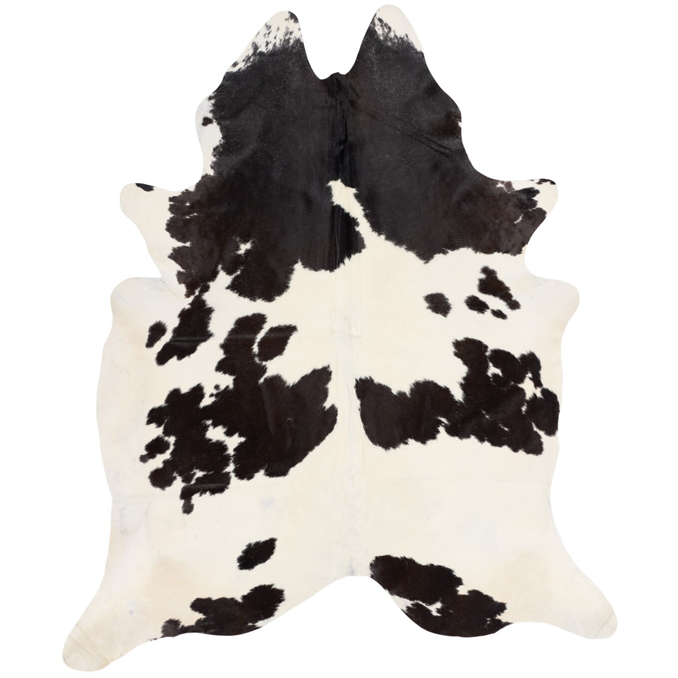 Tapis en peau de vache 261x216 cm - vue de dessus