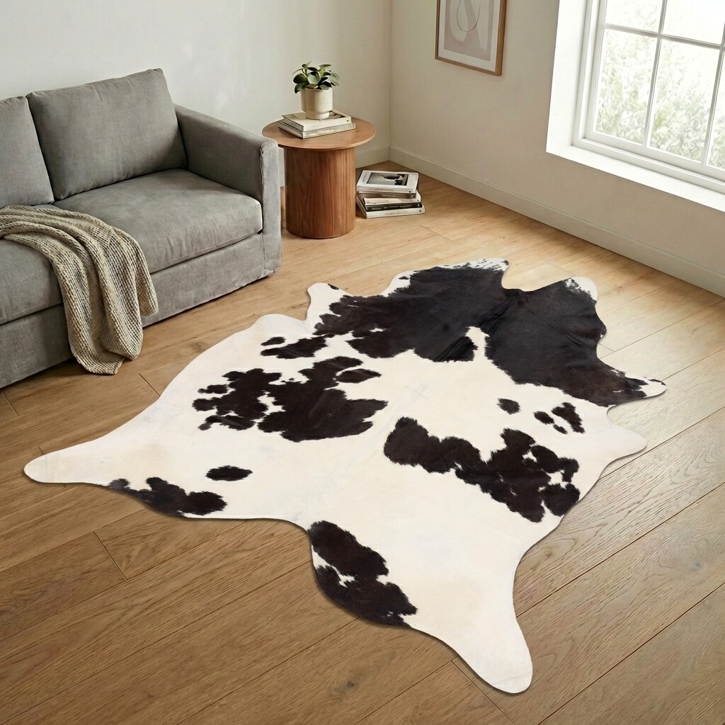 Tapis en peau de vache 261x216 cm - image 1