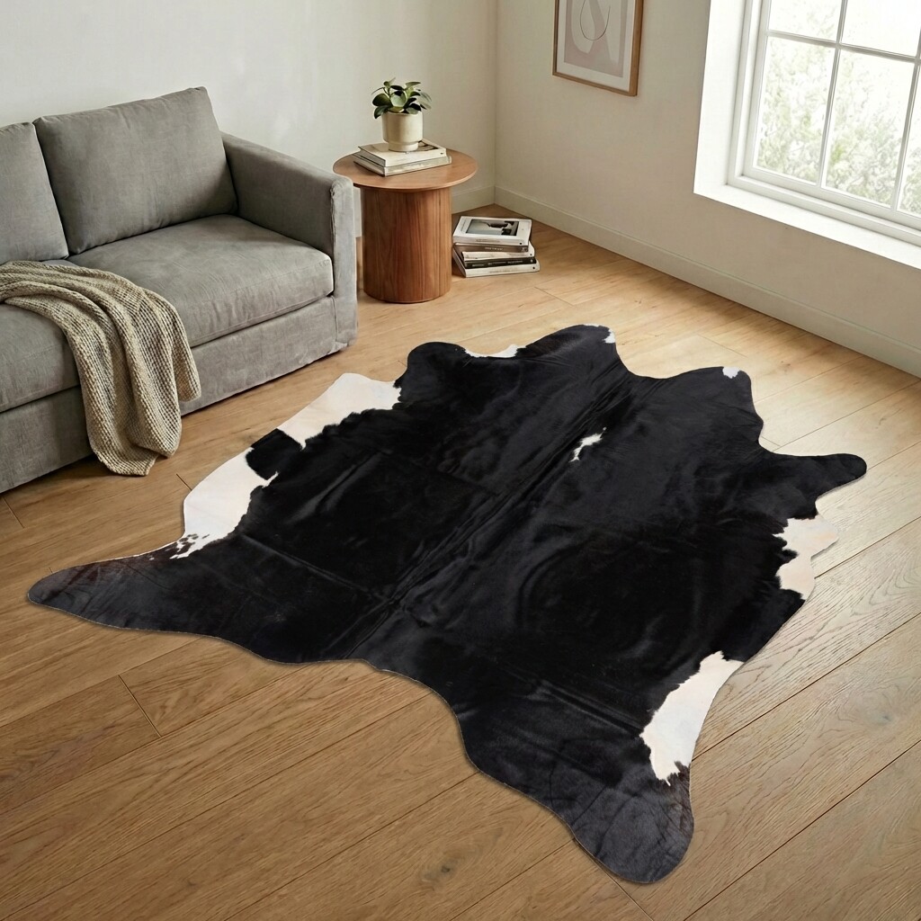 Tapis en peau de vache 233x224 cm - image 1