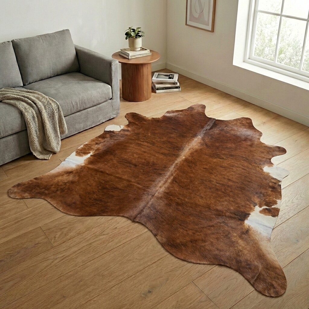 Tapis en peau de vache 235x227 cm - image 1