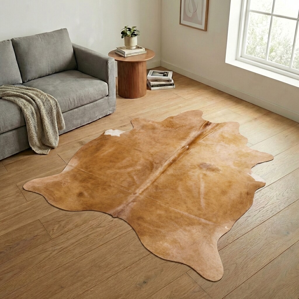 Tapis en peau de vache 244x201 cm - image 1