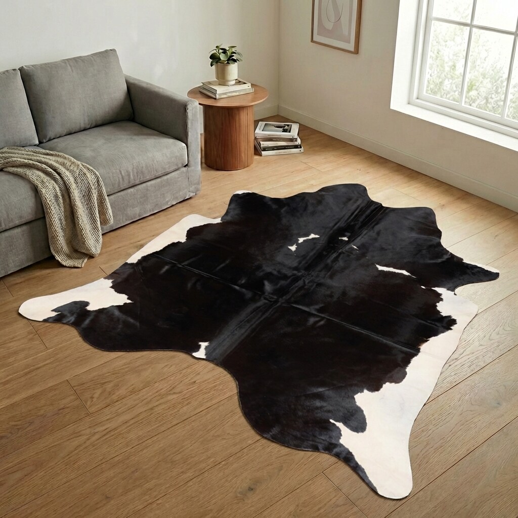 Tapis en peau de vache 240x209 cm - image 1