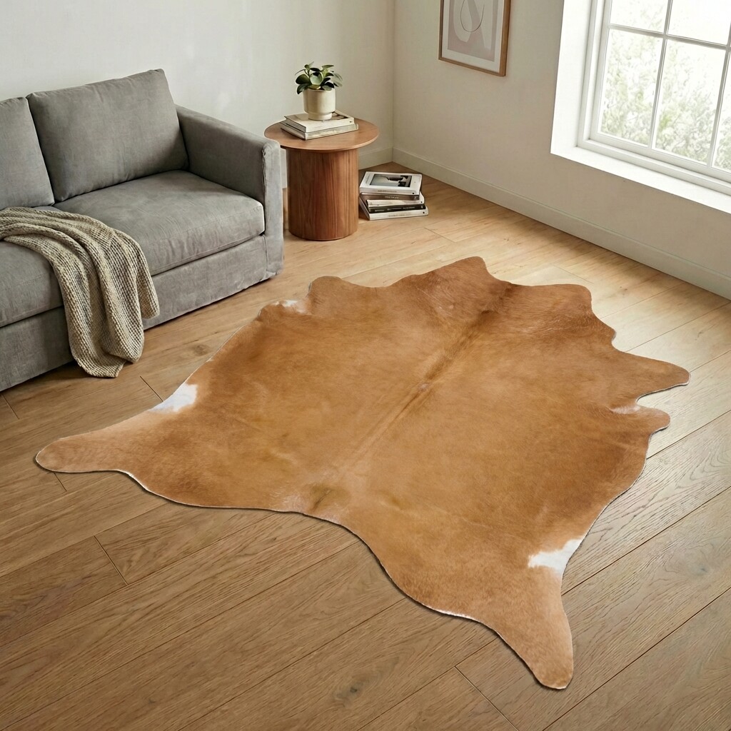 Tapis en peau de vache 236x230 cm - image 1
