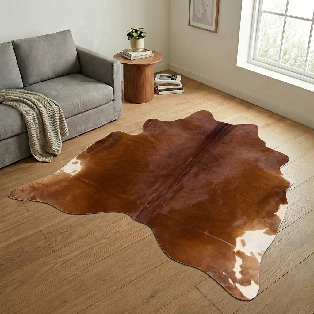 Tapis en peau de vache 239x234 cm - image 1