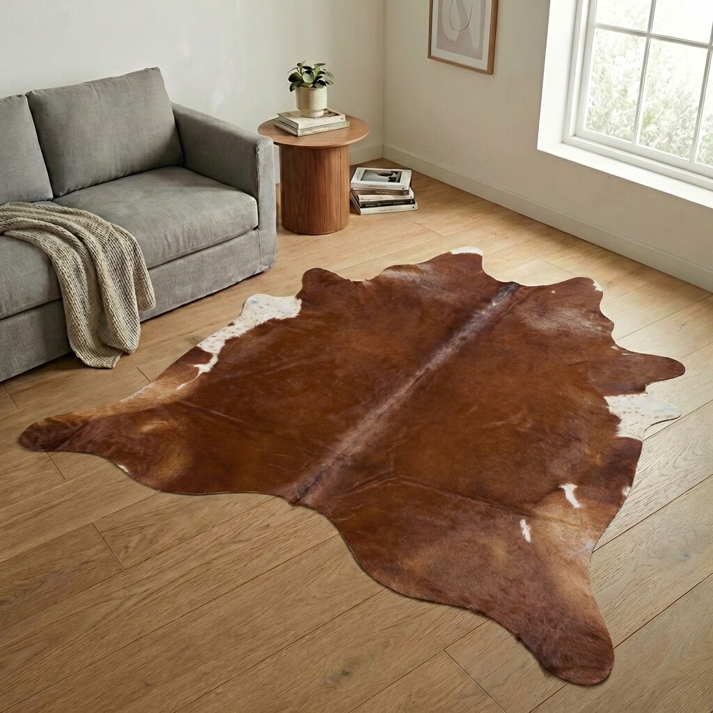 Tapis en peau de vache 249x231 cm - image 1