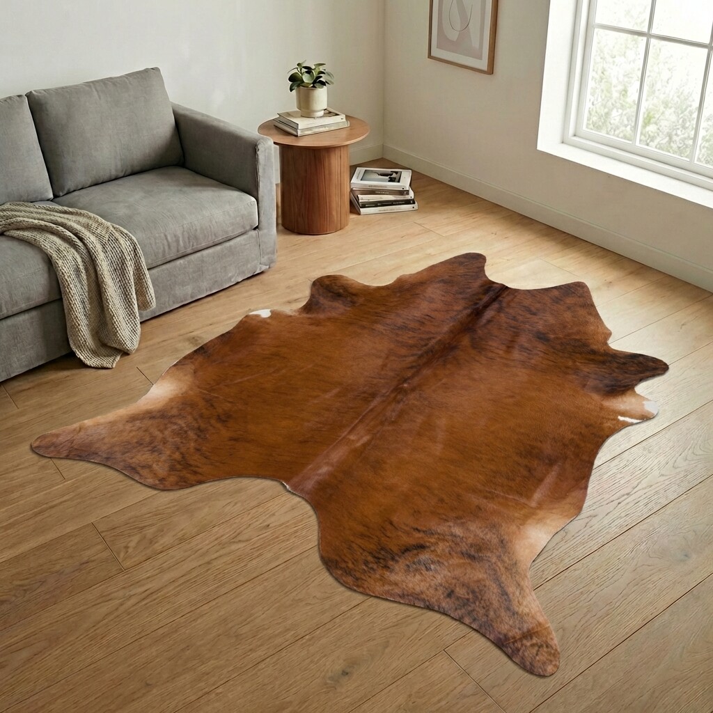 Tapis en peau de vache 252x220 cm - image 1