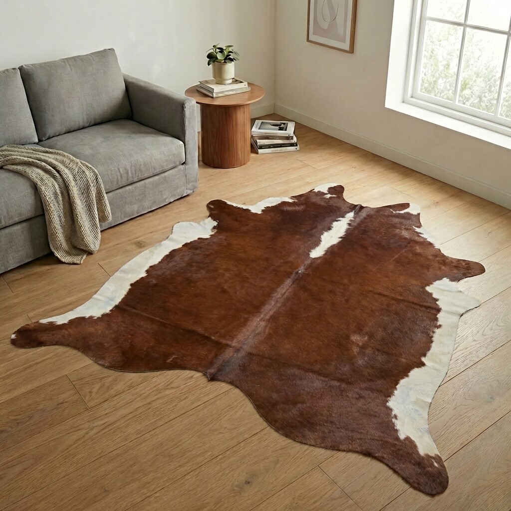 Tapis en peau de vache 260x221 cm - image 1