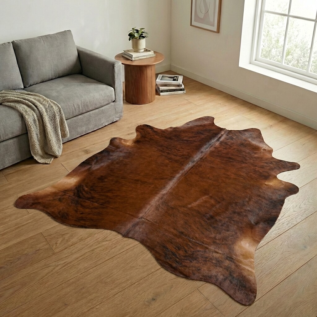 Tapis en peau de vache 222x213 cm - image 1