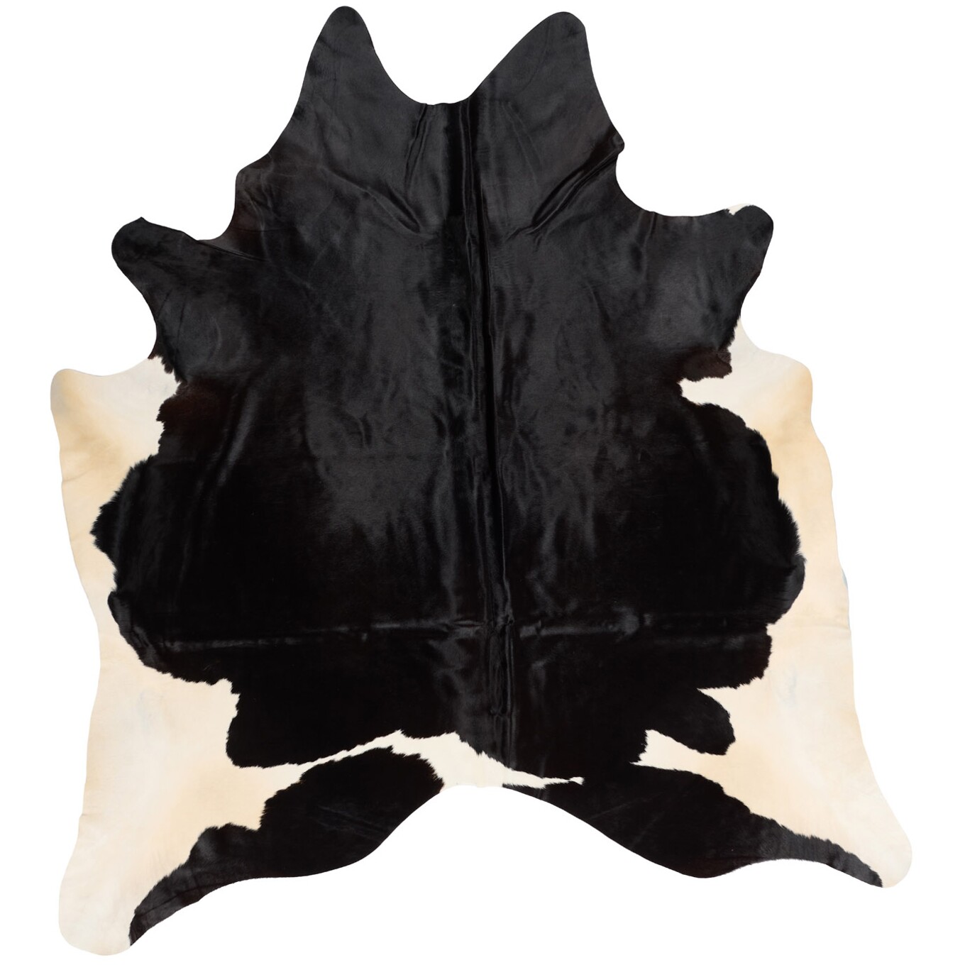 Tapis en peau de vache 247x224 cm - vue de dessus