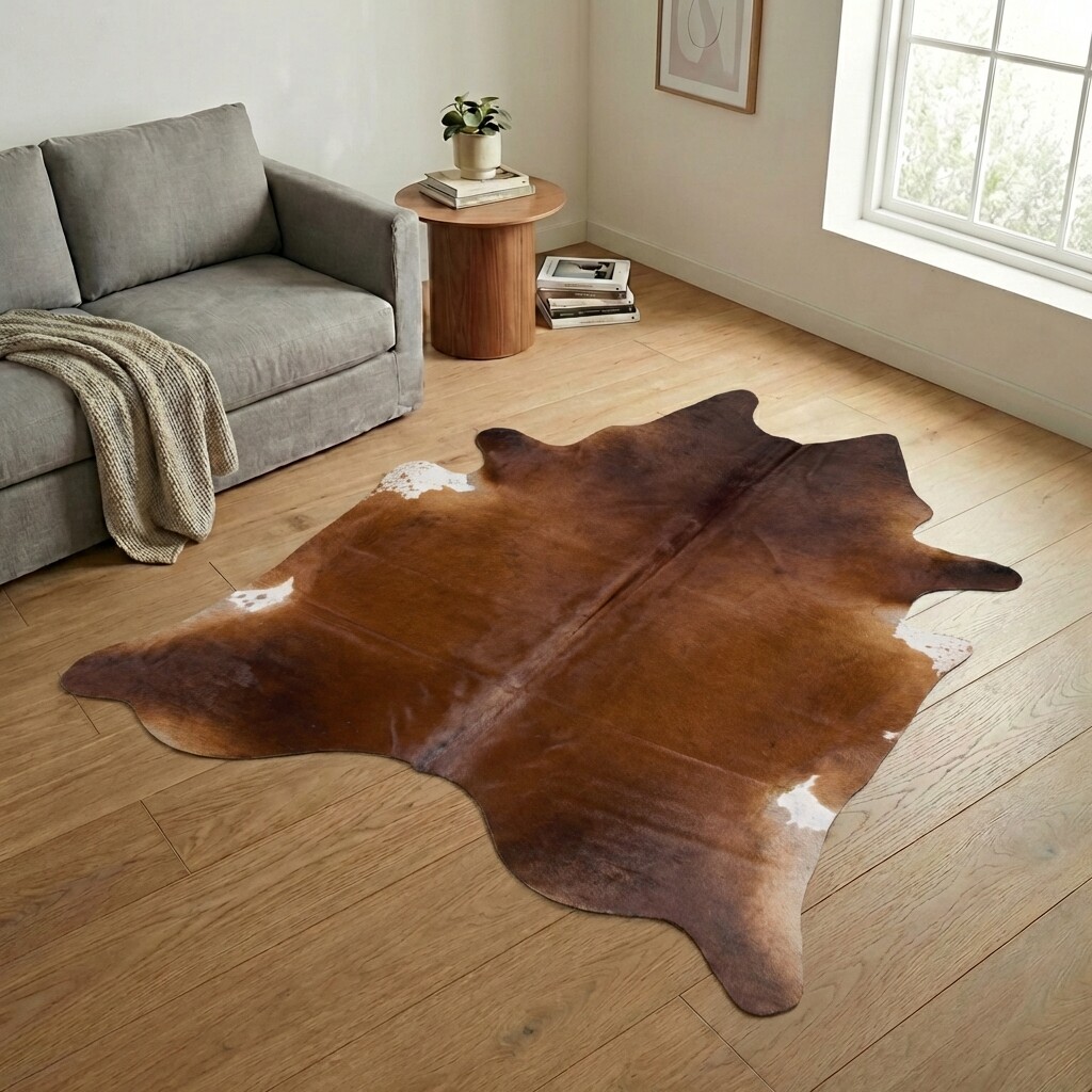 Tapis en peau de vache 248x213 cm - image 1
