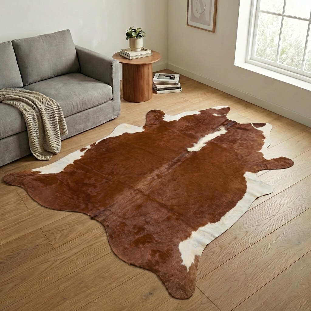 Tapis en peau de vache 255x224 cm - image 1